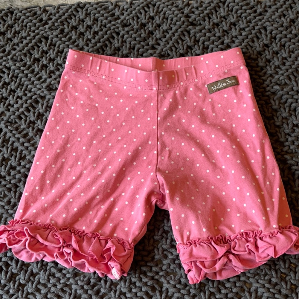 EUC Matilda Jane Pink a Dot shorties size 8
